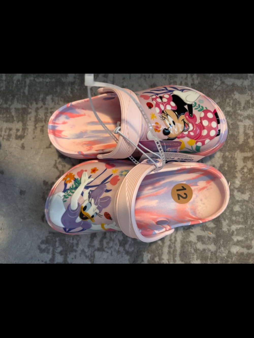 Disney Pink Minnie & Daisy Kids Slip-On Sandals